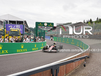 Pierre Gasly of France is driving the (10) BWT Alpine F1 Team A524 Renault during the Formula 1 Rolex Belgian Grand Prix 2024 in Francorcham...