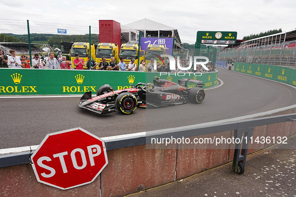 Pierre Gasly of France is driving the (10) BWT Alpine F1 Team A524 Renault during the Formula 1 Rolex Belgian Grand Prix 2024 in Francorcham...