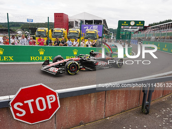 Pierre Gasly of France is driving the (10) BWT Alpine F1 Team A524 Renault during the Formula 1 Rolex Belgian Grand Prix 2024 in Francorcham...