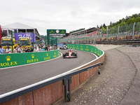 Carlos Sainz Jr. of Spain is driving the (55) Scuderia Ferrari SF-24 Ferrari during the Formula 1 Rolex Belgian Grand Prix 2024 in Francorch...