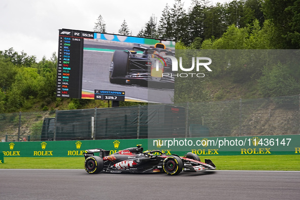 Pierre Gasly of France is driving the (10) BWT Alpine F1 Team A524 Renault during the Formula 1 Rolex Belgian Grand Prix 2024 in Francorcham...