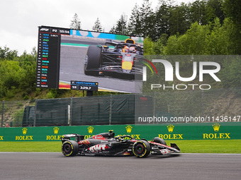 Pierre Gasly of France is driving the (10) BWT Alpine F1 Team A524 Renault during the Formula 1 Rolex Belgian Grand Prix 2024 in Francorcham...