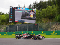 Pierre Gasly of France is driving the (10) BWT Alpine F1 Team A524 Renault during the Formula 1 Rolex Belgian Grand Prix 2024 in Francorcham...