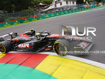 Pierre Gasly of France is driving the (10) BWT Alpine F1 Team A524 Renault during the Formula 1 Rolex Belgian Grand Prix 2024 in Francorcham...