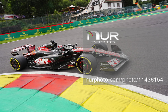 Esteban Ocon of France is driving the (31) BWT Alpine F1 Team A524 Renault during the Formula 1 Rolex Belgian Grand Prix 2024 in Francorcham...