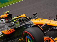 Lando Norris of the UK is driving the (4) McLaren F1 Team MCL38 Mercedes during the Formula 1 Rolex Belgian Grand Prix 2024 in Francorchamps...