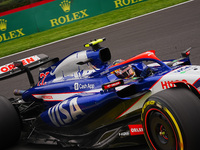 Yuki Tsunoda of Japan is driving the (22) Visa Cash app RB VCARB01 Honda RBPT during the Formula 1 Rolex Belgian Grand Prix 2024 in Francorc...