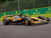 Lando Norris of the UK is driving the (4) McLaren F1 Team MCL38 Mercedes during the Formula 1 Rolex Belgian Grand Prix 2024 in Francorchamps...