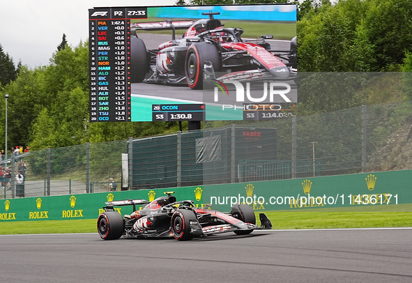 Pierre Gasly of France is driving the (10) BWT Alpine F1 Team A524 Renault during the Formula 1 Rolex Belgian Grand Prix 2024 in Francorcham...