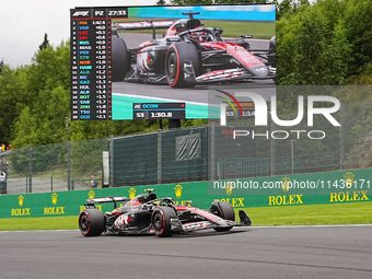 Pierre Gasly of France is driving the (10) BWT Alpine F1 Team A524 Renault during the Formula 1 Rolex Belgian Grand Prix 2024 in Francorcham...