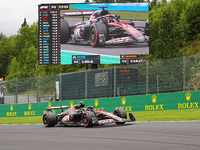 Pierre Gasly of France is driving the (10) BWT Alpine F1 Team A524 Renault during the Formula 1 Rolex Belgian Grand Prix 2024 in Francorcham...