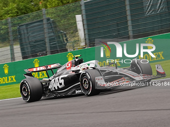 Nico Hulkenberg of Germany is driving the (27) MoneyGram Haas F1 Team VF-24 Ferrari during the Formula 1 Rolex Belgian Grand Prix 2024 in Fr...