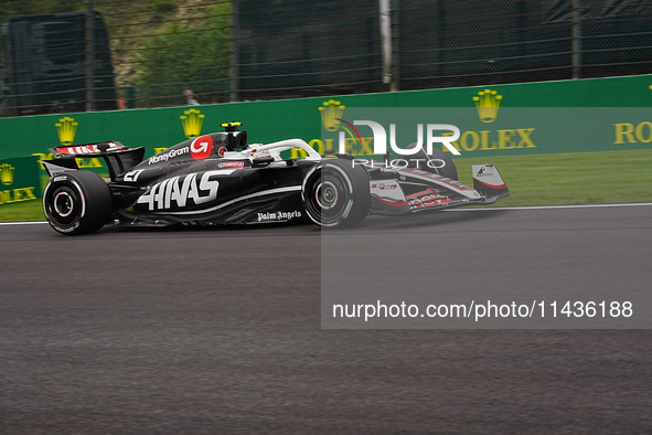 Nico Hulkenberg of Germany is driving the (27) MoneyGram Haas F1 Team VF-24 Ferrari during the Formula 1 Rolex Belgian Grand Prix 2024 in Fr...