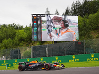 Max Verstappen of the Netherlands is driving the Oracle Red Bull Racing RB20 Honda RBPT during the Formula 1 Rolex Belgian Grand Prix 2024 i...