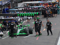 Guanyu Zhou of China is driving the (24) Stake F1 Team Kick Sauber C44 Ferrari during the Formula 1 Rolex Belgian Grand Prix 2024 in Francor...