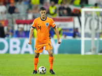 Tijjani Reijnders central midfield of Netherlands and AC Milan during the UEFA EURO 2024 semi-final match between Netherlands and England at...