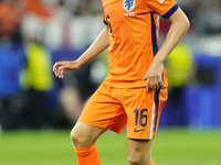 Joey Veerman central midfield of Netherlands and PSV Eindhoven during the UEFA EURO 2024 semi-final match between Netherlands and England at...