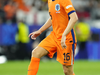 Joey Veerman central midfield of Netherlands and PSV Eindhoven during the UEFA EURO 2024 semi-final match between Netherlands and England at...