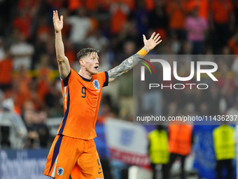 Wout Weghorst centre-forward of Netherlands and TSG 1899 Hoffenheim during the UEFA EURO 2024 semi-final match between Netherlands and Engla...