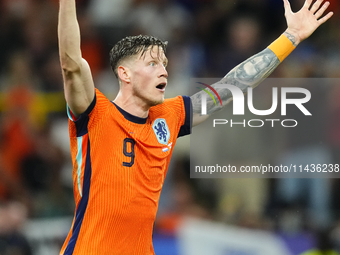 Wout Weghorst centre-forward of Netherlands and TSG 1899 Hoffenheim during the UEFA EURO 2024 semi-final match between Netherlands and Engla...