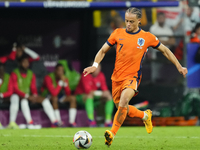 Xavi Simons attacking midfield of Netherlands and RB Leipzig during the UEFA EURO 2024 semi-final match between Netherlands and England at F...