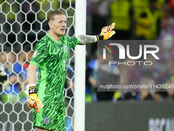 Jordan Pickford goalkeeper of England and Everton FC during the UEFA EURO 2024 semi-final match between Netherlands and England at Football...