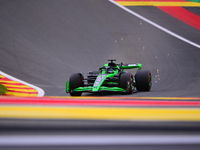 Valtteri Bottas of Stake F1 Team is driving his single-seater during the free practice of the Belgian GP, the 14th race of the Formula 1 Wor...