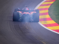 Charles Leclerc of Scuderia Ferrari is driving his single-seater during the free practice of the Belgian GP, the 14th race of the Formula 1...