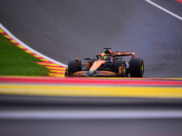 Oscar Piastri of McLaren F1 Team is driving his single-seater during the free practice of the Belgian GP, the 14th race of the Formula 1 Wor...