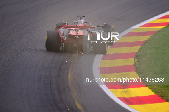 Esteban Ocon of Alpine F1 Team is driving his single-seater during the free practice of the Belgian GP, the 14th race of the Formula 1 World...