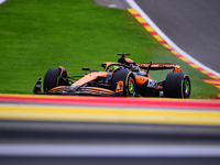 Oscar Piastri of McLaren F1 Team is driving his single-seater during the free practice of the Belgian GP, the 14th race of the Formula 1 Wor...