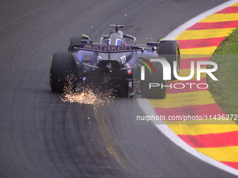 Alexander Albon of Williams F1 Team is driving his single-seater during the free practice of the Belgian GP, the 14th race of the Formula 1...