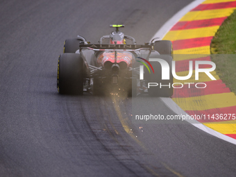 Pierre Gasly of Alpine F1 Team is driving his single-seater during the free practice of the Belgian GP, the 14th race of the Formula 1 World...