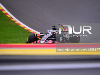 Kevin Magnussen of Haas F1 Team is driving his single-seater during the free practice of the Belgian GP, the 14th race of the Formula 1 Worl...