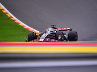 Kevin Magnussen of Haas F1 Team is driving his single-seater during the free practice of the Belgian GP, the 14th race of the Formula 1 Worl...