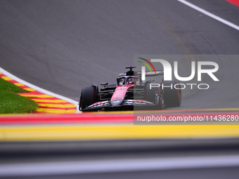 Esteban Ocon of Alpine F1 Team is driving his single-seater during the free practice of the Belgian GP, the 14th race of the Formula 1 World...