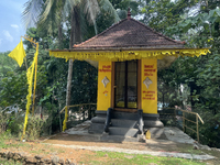 A small shrine is standing in Pathanamthitta, Kerala, India, on April 05, 2024. (