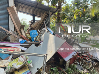 Scrap items are waiting to be sorted in Konni, Pathanamthitta, Kerala, India, on April 05, 2024. (