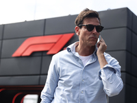 Toto Wolff before first practice ahead of the Formula 1 Belgian Grand Prix at Spa-Francorchamps in Spa, Belgium on July 26, 2024. (