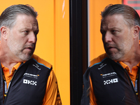 Zak Brown before first practice ahead of the Formula 1 Belgian Grand Prix at Spa-Francorchamps in Spa, Belgium on July 26, 2024. (