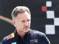 Christian Horner before first practice ahead of the Formula 1 Belgian Grand Prix at Spa-Francorchamps in Spa, Belgium on July 26, 2024. (