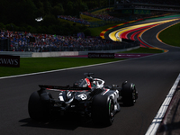 Kevin Magnussen of Haas during first practice ahead of the Formula 1 Belgian Grand Prix at Spa-Francorchamps in Spa, Belgium on July 26, 202...