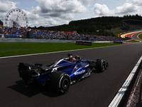 Alexander Albon of Williams during first practice ahead of the Formula 1 Belgian Grand Prix at Spa-Francorchamps in Spa, Belgium on July 26,...