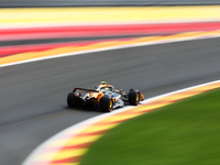 Lando Norris of McLaren during first practice ahead of the Formula 1 Belgian Grand Prix at Spa-Francorchamps in Spa, Belgium on July 26, 202...