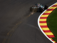 Lewis Hamilton of Mercedes during first practice ahead of the Formula 1 Belgian Grand Prix at Spa-Francorchamps in Spa, Belgium on July 26,...