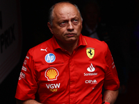 Frederic Vasseur before second practice ahead of the Formula 1 Belgian Grand Prix at Spa-Francorchamps in Spa, Belgium on July 26, 2024. (