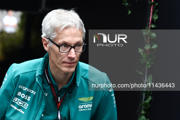 Mike Krack before second practice ahead of the Formula 1 Belgian Grand Prix at Spa-Francorchamps in Spa, Belgium on July 26, 2024. 