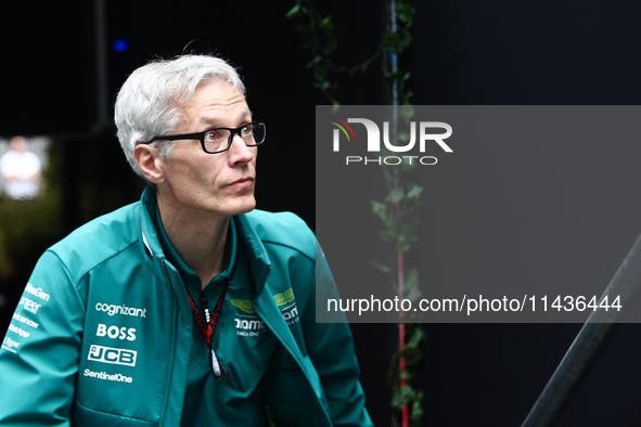 Mike Krack before second practice ahead of the Formula 1 Belgian Grand Prix at Spa-Francorchamps in Spa, Belgium on July 26, 2024. 