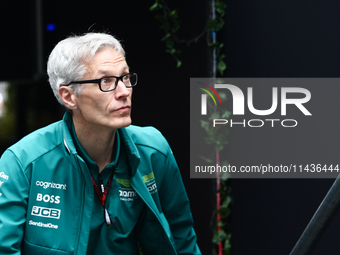 Mike Krack before second practice ahead of the Formula 1 Belgian Grand Prix at Spa-Francorchamps in Spa, Belgium on July 26, 2024. (