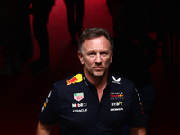 Christian Horner before second practice ahead of the Formula 1 Belgian Grand Prix at Spa-Francorchamps in Spa, Belgium on July 26, 2024. (